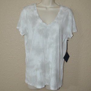 NWT $76 SWTR Gray White Tie Dye Short Sleeve T-Shirt Tee